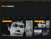 Tablet Screenshot of mostunusual.com
